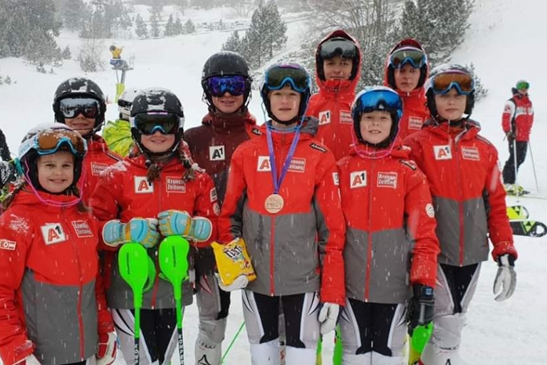 SKITEAM MIDDEN NEDERLAND in Andorra bij internationale jeugd skiwedstrijden